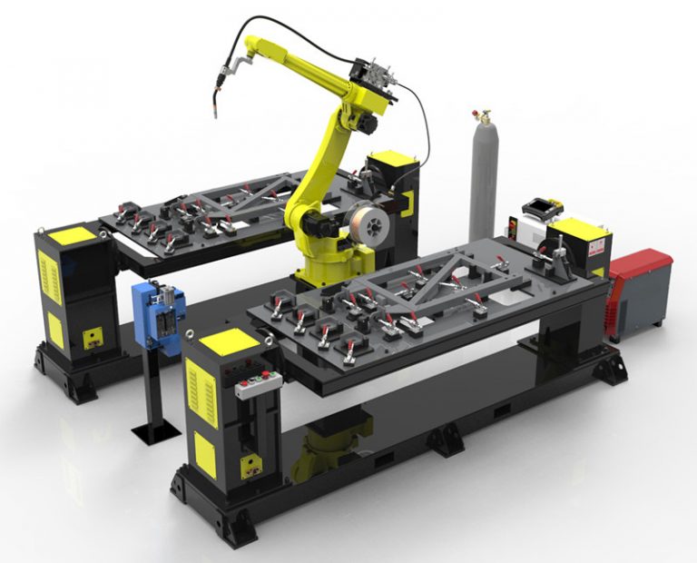 Double Station Welding Robot Workstation - Industrial Robot Automation ...